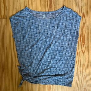 GapFit XS side tie sheer workout tee gap fit cute exercise muscle shirt